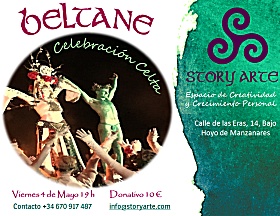 Beltane, celebración del inicio del verano en la rueda del año celta, Viernes 4 de Mayo