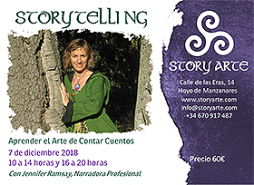 Taller Aprender el Arte de Contar Cuentos, viernes 7 de Diciembre de 2018