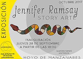 Exposición de Jennifer Ramsay en Workshopía, Octubre de 2017